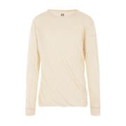 Beige Oversized Gedrapeerd Asymmetrisch T-shirt Rick Owens , Beige , H...