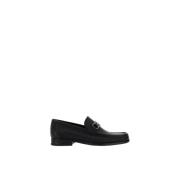 Elegante leren loafers met Gancini-logo Salvatore Ferragamo , Black , ...