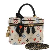 Pre-owned Canvas louis-vuitton-bags Louis Vuitton Vintage , White , Da...