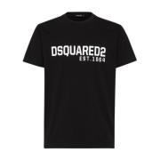 T-Shirt Dsquared2 , Black , Heren