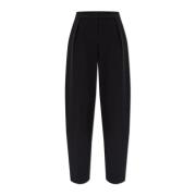 Broek met toelopende pijpen Emporio Armani , Black , Dames