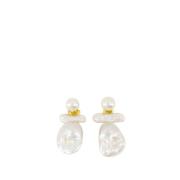 Barok Parel Oorbellen - Wit Simone Rocha , White , Dames