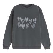 Hart Grafische Sweater Anine Bing , Gray , Dames