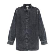 Denim shirt Zuva Gestuz , Gray , Dames