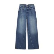 Vintage Blauwe Denim Jeans Anine Bing , Blue , Dames