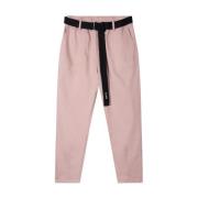 Joggingbroek met relaxed fit en riem 10Days , Pink , Dames