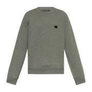 Sweatshirt met logo Dolce & Gabbana , Gray , Heren