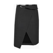 Wollen Rok Elegante Stijl Philosophy di Lorenzo Serafini , Gray , Dame...