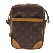 Pre-owned Canvas shoulder-bags Louis Vuitton Vintage , Brown , Dames