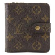 Pre-owned Canvas wallets Louis Vuitton Vintage , Brown , Dames