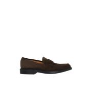 Elegante suède loafer Kiton , Brown , Heren