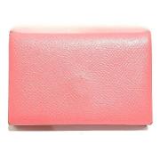 Pre-owned Leather wallets Hermès Vintage , Pink , Dames