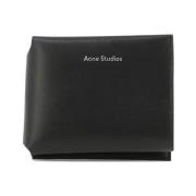 Trifold Portemonnee van Kalfsleer Acne Studios , Black , Heren