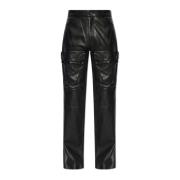 Leren broek P-Gast Diesel , Black , Heren