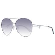 Gunmetal Aviator Zonnebril Blauw Verloop Guess , Gray , Dames