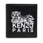 Leren portemonnee Kenzo , Black , Heren