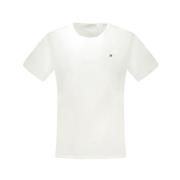 Wit Katoenen T-Shirt Tommy Hilfiger , White , Heren