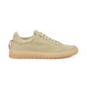 Leren Sneakers met Rubberen Zool Barracuda , Beige , Heren