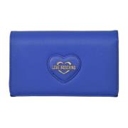 Stijlvolle PU-tas Love Moschino , Blue , Dames