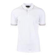 Katoen Elastaan Polo Shirt Ferrante , White , Heren