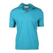 Katoenen Polo Shirt Filippo De Laurentiis , Blue , Heren