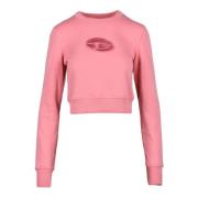 Katoenmix Sweatshirt Diesel , Pink , Dames