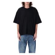 Zwart T-shirt met Oversized Pasvorm Studio Nicholson , Black , Heren