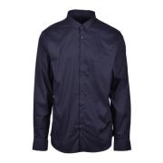 Lyocell Blend Stretch Shirt Armani Exchange , Blue , Heren