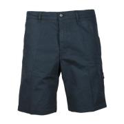 Katoenen Bermuda Shorts Aspesi , Blue , Heren