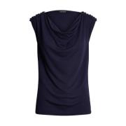 200889317001 Kortmouw T-Shirt Ralph Lauren , Blue , Dames