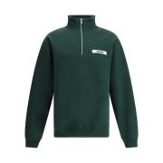 Monogram Patch High Collar Sweatshirt Jacquemus , Green , Heren