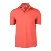 Katoenen Polo Shirt Filippo De Laurentiis , Orange , Heren