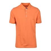 Katoen Elastaan Polo Shirt Fay , Orange , Heren