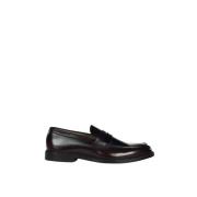 Klassieke Leren Loafers Doucal's , Black , Heren