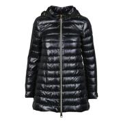 Lichtgewicht Nylon Puffer Jas Herno , Black , Dames