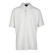 Katoenen Polo Shirt Herno , White , Heren