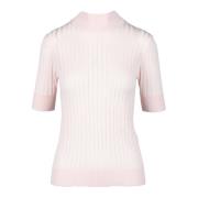 Zijde Wolmix Gebreide Top Max Mara Studio , Pink , Dames