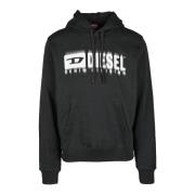 Sweatshirt Diesel , Black , Heren