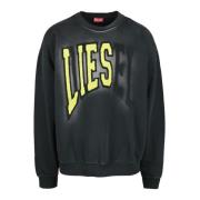 Sweatshirt Diesel , Black , Heren