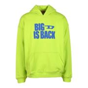 Katoenen Sweatshirt Diesel , Green , Heren