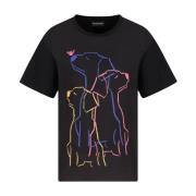 T-Shirts Emporio Armani , Black , Dames