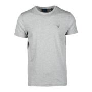 Katoenen T-shirt Gant , Gray , Heren