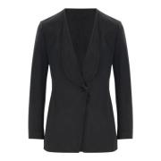 Stijlvolle Blazers voor een Chic Uiterlijk Giorgio Armani , Black , Da...