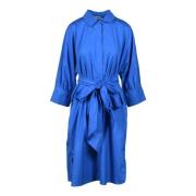 Katoenen jurk voor vrouwen Max Mara , Blue , Dames