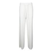 Kasjmier Wolmix Stijlvolle Broek Max Mara , White , Dames