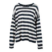 Linnen Gebreide Top Max Mara , Blue , Dames