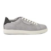 Leren Sneakers met Rubberen Zool Michael Kors , Gray , Heren