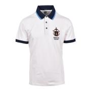 Katoen Elastaan Polo Shirt Aeronautica Militare , White , Heren