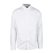 Katoen Elastaan Shirt Calvin Klein Jeans , White , Heren