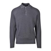 Katoenen Poloshirt Brunello Cucinelli , Gray , Heren